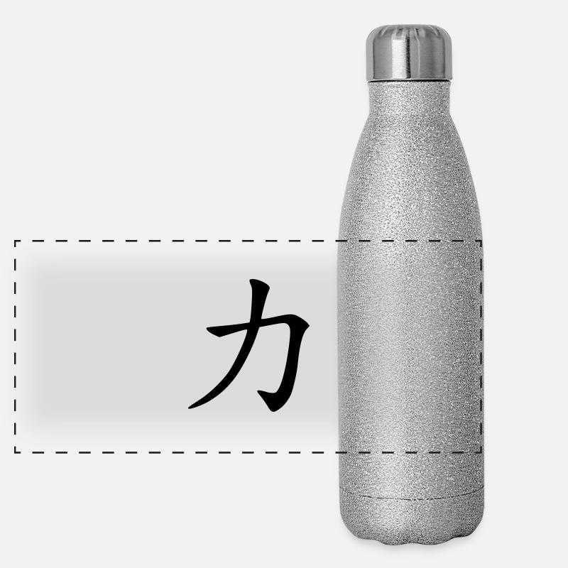 en vertu de Gourde isotherme panoramique pailletée 500 ml