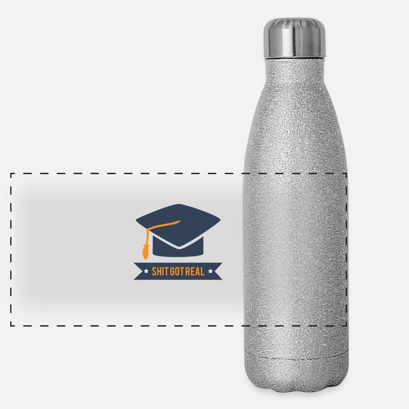 High School / Graduation: Merde Got réel Gourde isotherme panoramique pailletée 500 ml