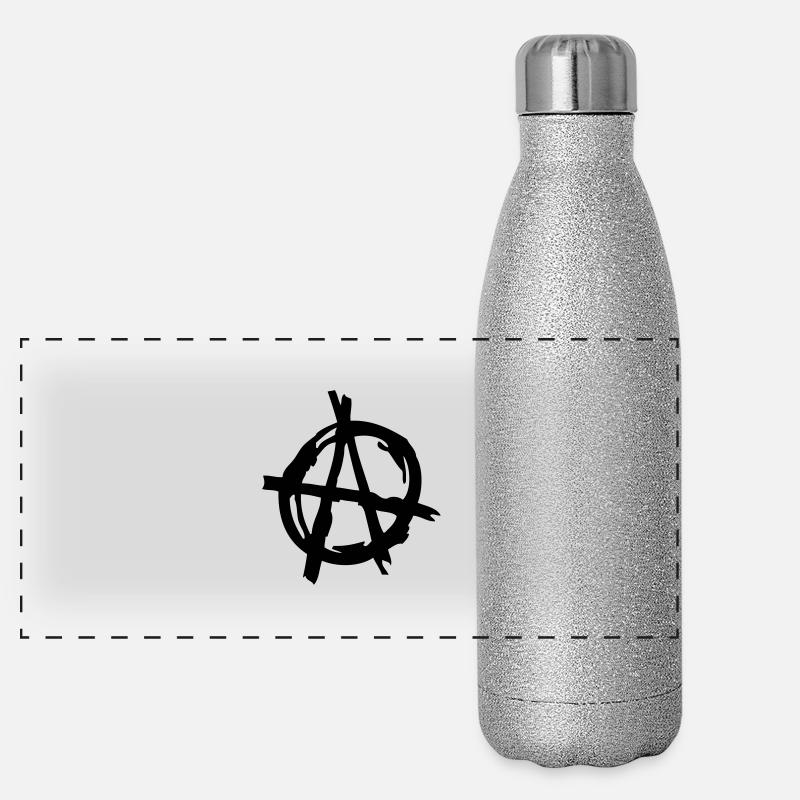 logo anarchy3 Gourde isotherme panoramique pailletée 500 ml
