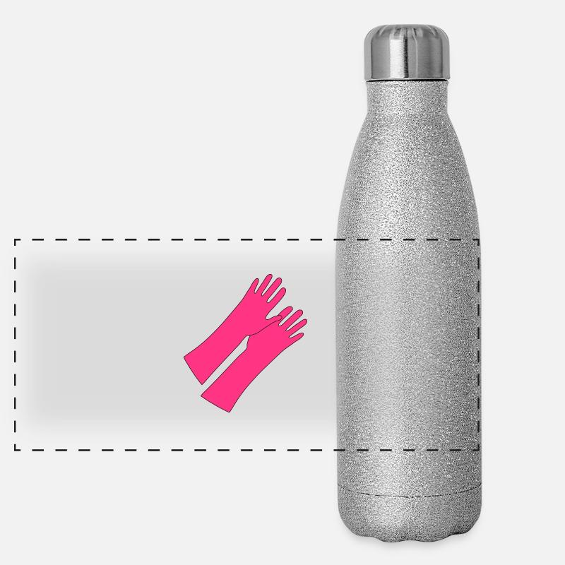 rubber _gloves_gg1 Panoramic Glitter Thermal Bottle 500 ml
