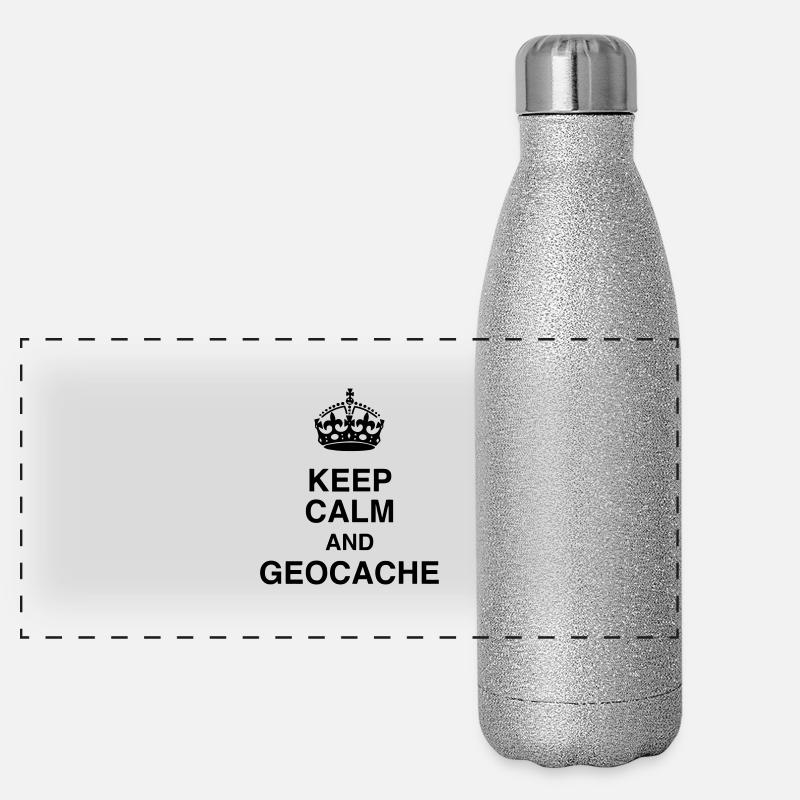 Geocaching / Geocacher / Compass / GPS Panoramic Glitter Thermal Bottle 500 ml