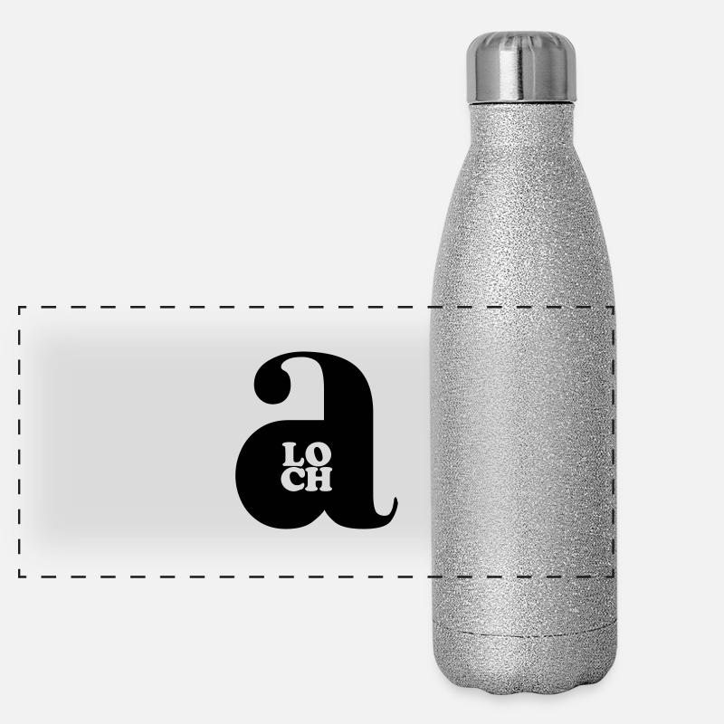 Arschloch Panorama Glitzer Isolierflasche 500 ml