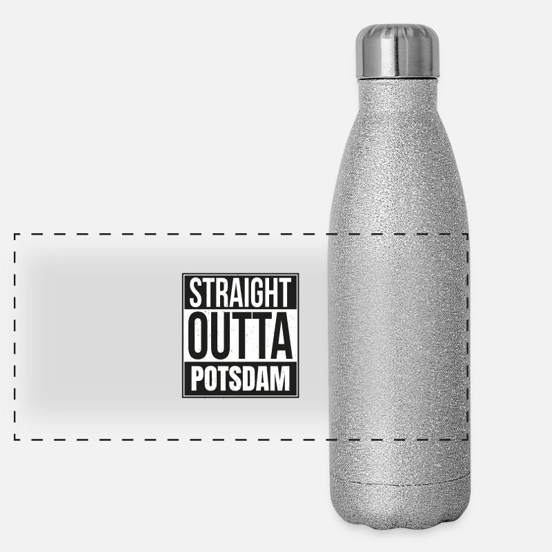 Straight Outta Potsdam Panorama Glitzer Isolierflasche 500 ml