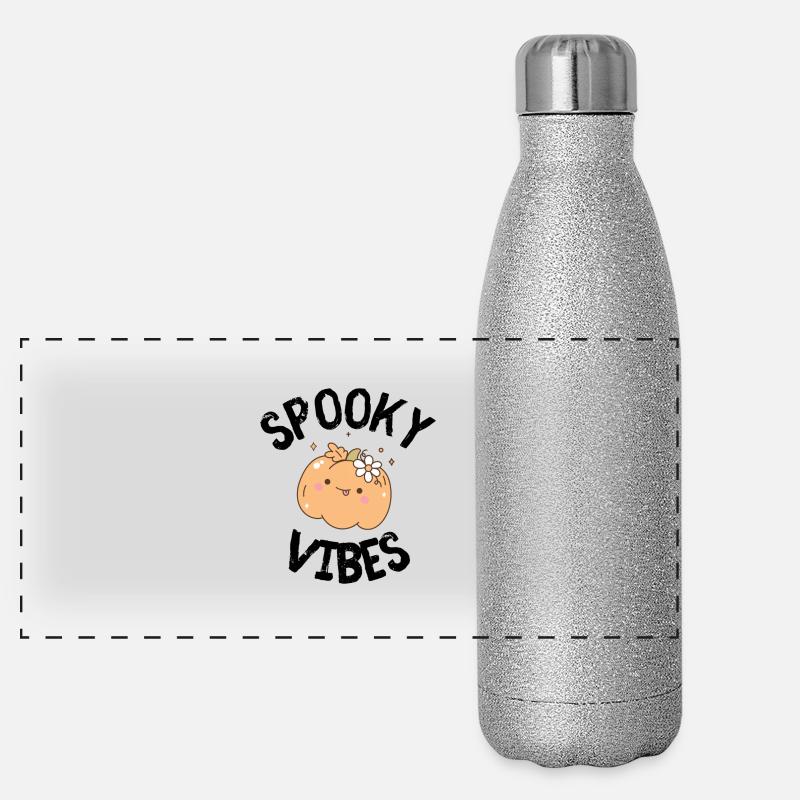 Halloween Spooky Panorama Glitzer Isolierflasche 500 ml