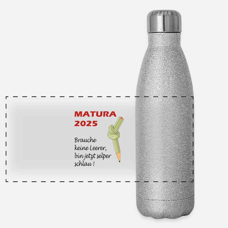 MATURA 2025 Panorama Glitzer Isolierflasche 500 ml