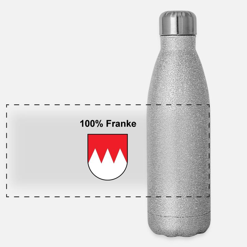 100% Franke Panorama Glitzer Isolierflasche 500 ml