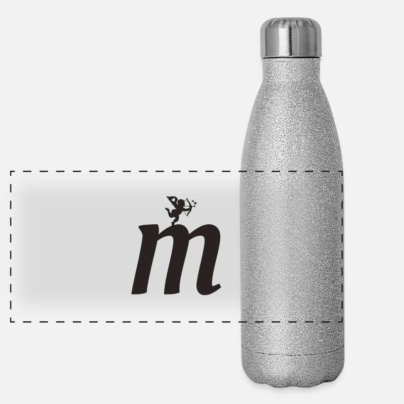 M Panorama Glitzer Isolierflasche 500 ml