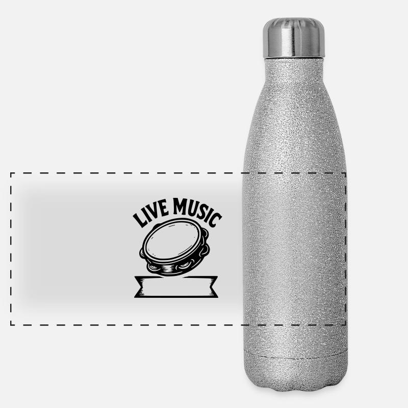 Live-Musik Panorama Glitzer Isolierflasche 500 ml