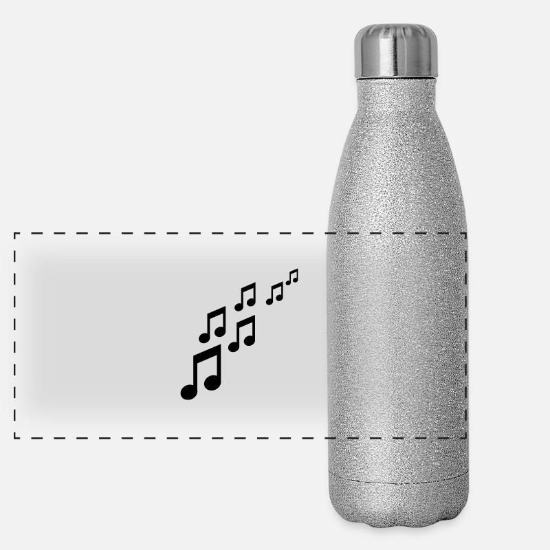 Notes Panoramic Glitter Thermal Bottle 500 ml
