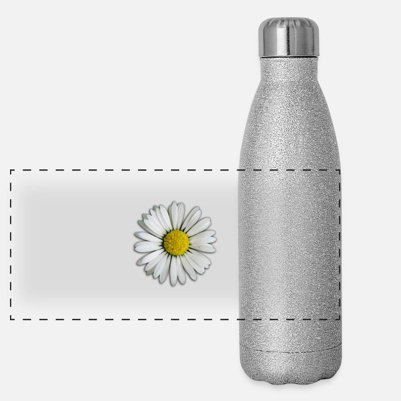 Daisy - fleur Gourde isotherme panoramique pailletée 500 ml