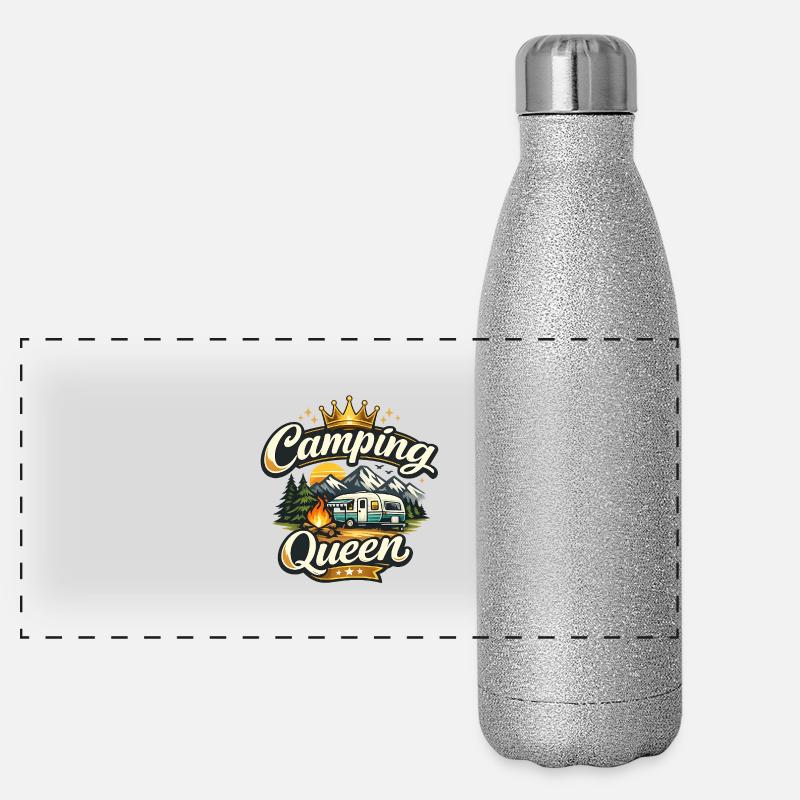 Reine du camping Gourde isotherme panoramique pailletée 500 ml