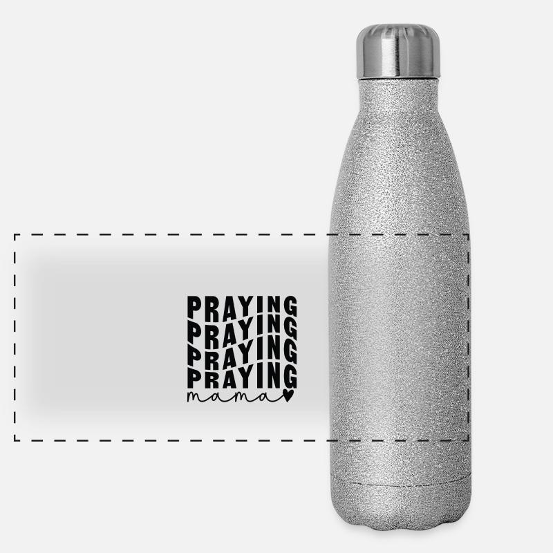praying mom Panoramic Glitter Thermal Bottle 500 ml