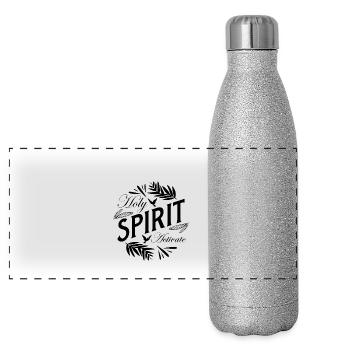Holy Spirit Activate - Panoramic Glitter Thermal Bottle 500 ml - silver glitter - Front