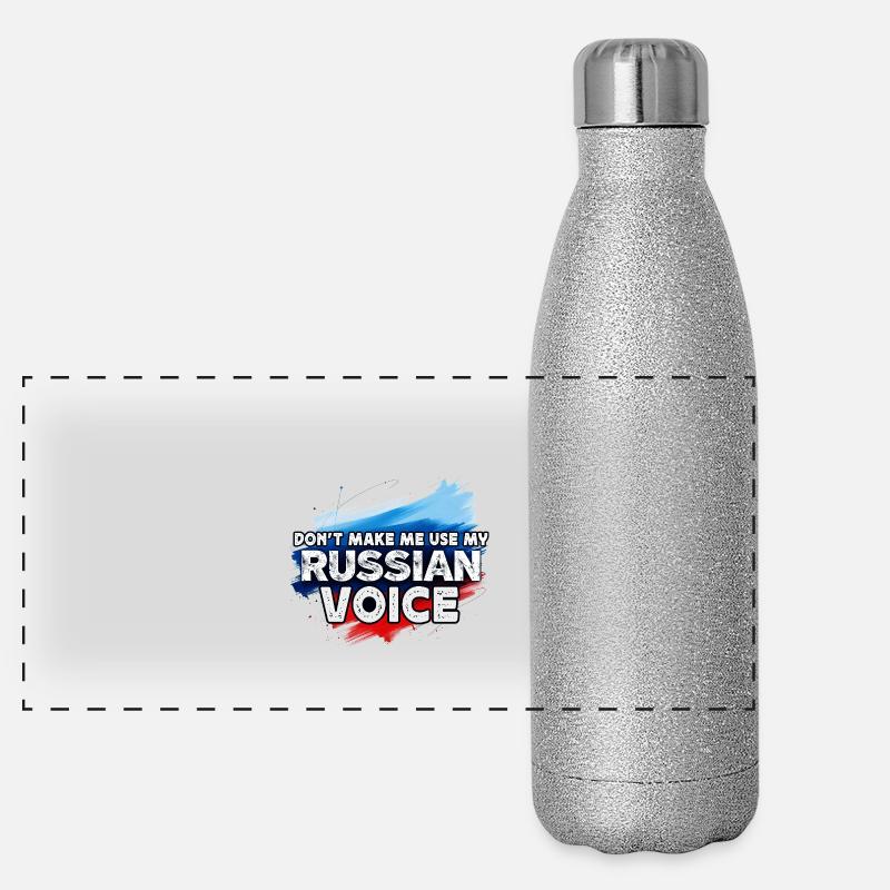 Don't make me use my Russian Voice Panoramic Glitter Thermal Bottle 500 ml