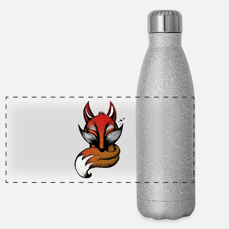 Fox Panoramic Glitter Thermal Bottle 500 ml
