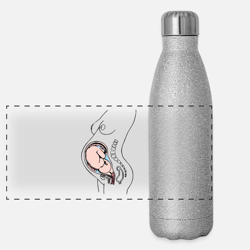 enceinte Gourde isotherme panoramique pailletée 500 ml
