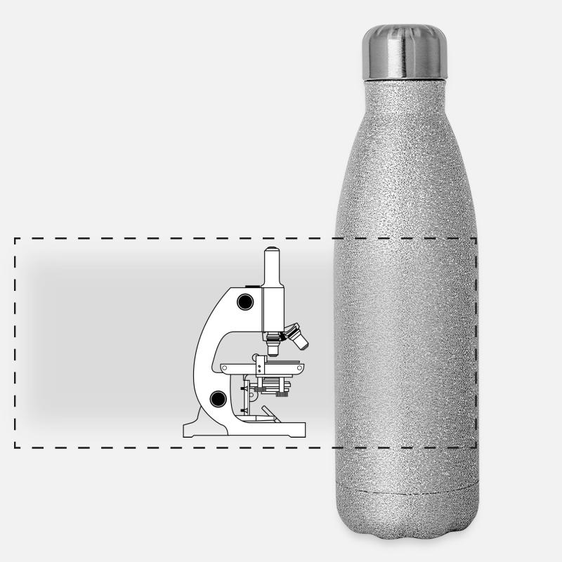 cadeau microscope / idée cadeau / étudiant en biologie Gourde isotherme panoramique pailletée 500 ml