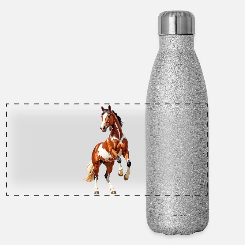 Pferd Panorama Glitzer Isolierflasche 500 ml
