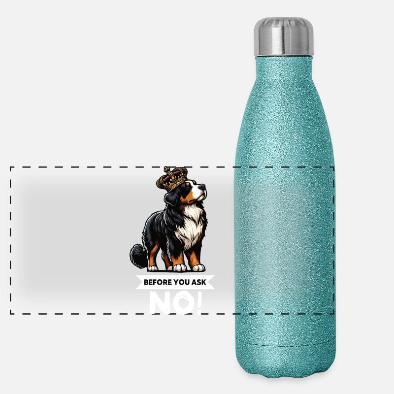 Avant de demander les chiens de montagne bernois Gourde isotherme panoramique pailletée 500 ml
