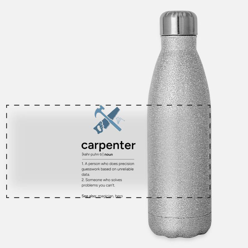 Définition du charpentier avec des outils Gourde isotherme panoramique pailletée 500 ml