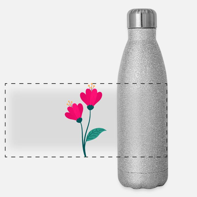 Blume Panorama Glitzer Isolierflasche 500 ml