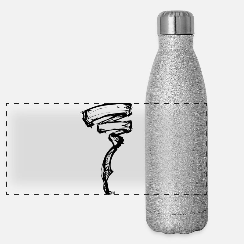 Energetischer Wind Panorama Glitzer Isolierflasche 500 ml