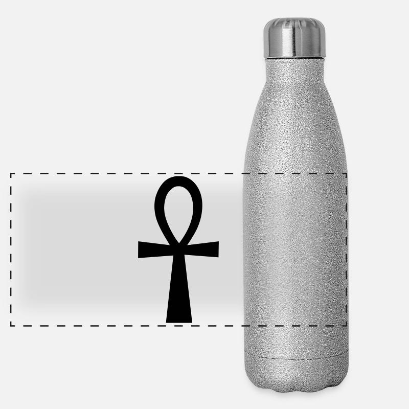 ankh symbol Panorama Glitzer Isolierflasche 500 ml