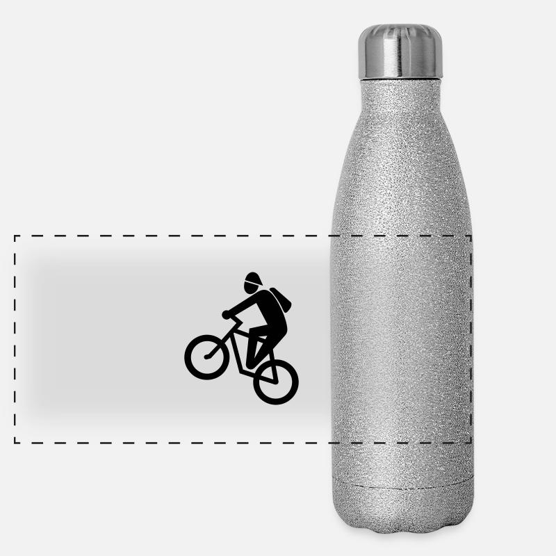 mountainbike Panorama Glitzer Isolierflasche 500 ml