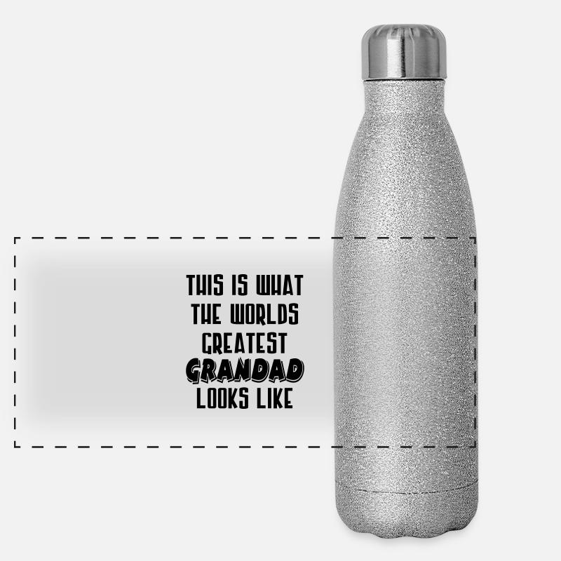 Worlds Greatest Opa Panorama Glitzer Isolierflasche 500 ml