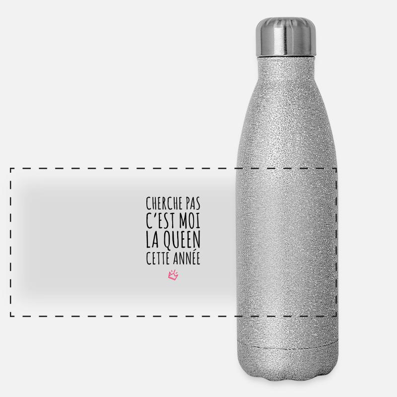 C'est moi la Queen Gourde isotherme panoramique pailletée 500 ml