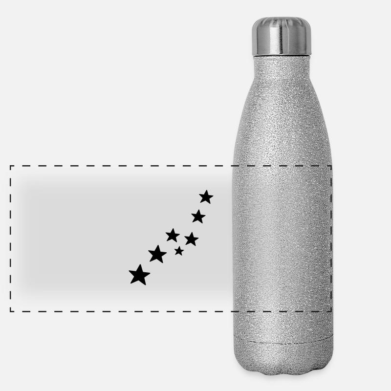 sterne Panorama Glitzer Isolierflasche 500 ml