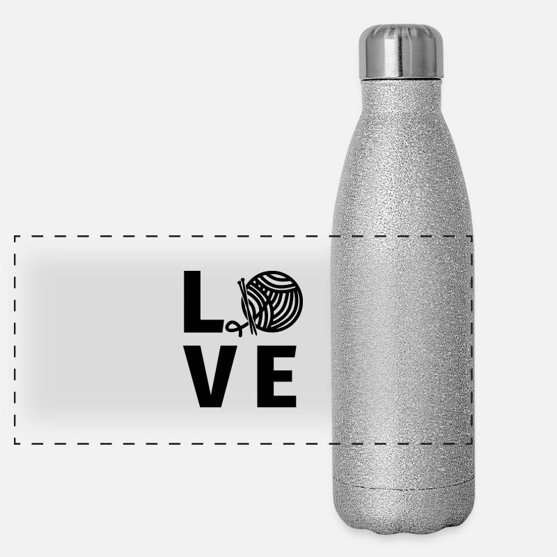 Tricot Gourde isotherme panoramique pailletée 500 ml