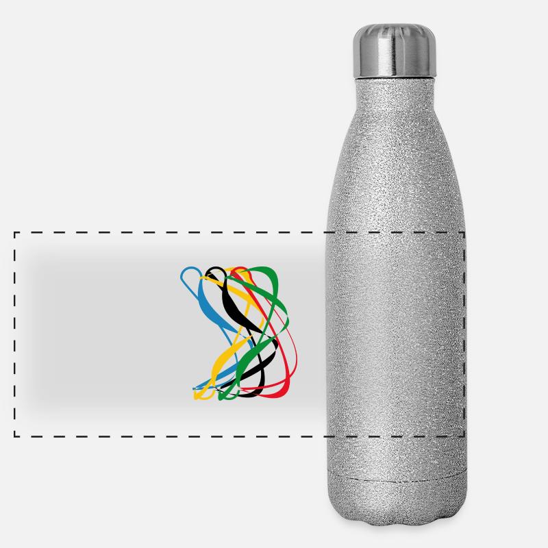 olimpiadi Panorama Glitzer Isolierflasche 500 ml