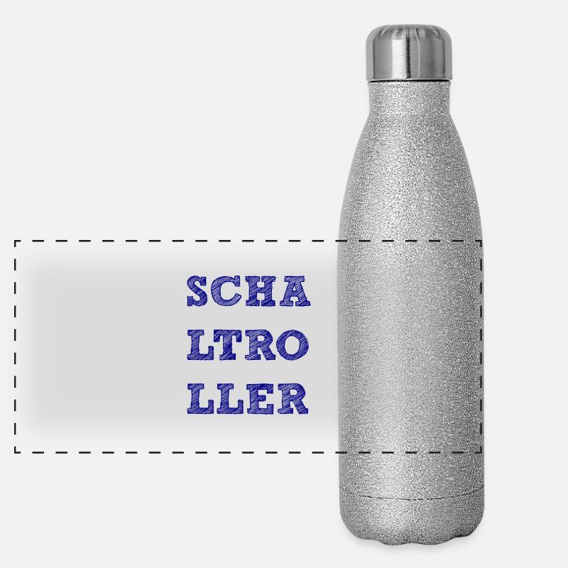 Schaltroller Schritzug schraffiert Panorama Glitzer Isolierflasche 500 ml
