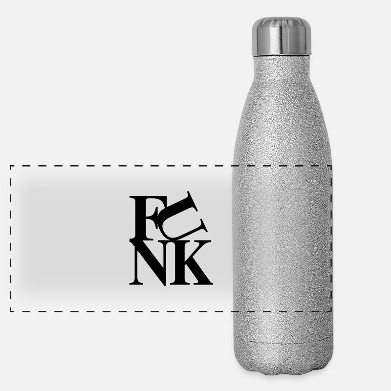 Funk music Gourde isotherme panoramique pailletée 500 ml