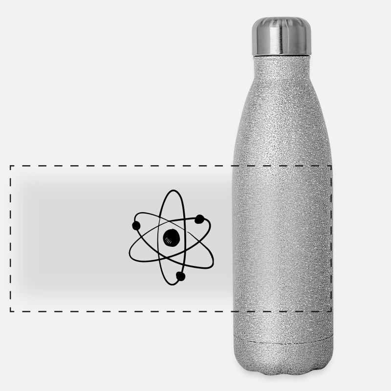 atom-logo Panorama Glitzer Isolierflasche 500 ml