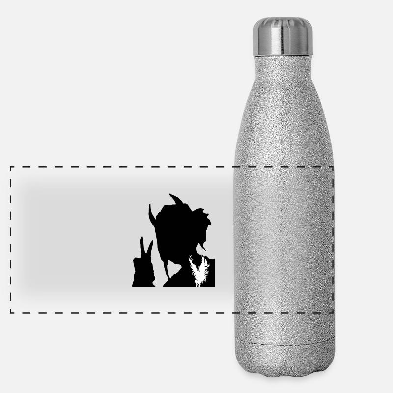 Alles Ruhe Panorama Glitzer Isolierflasche 500 ml