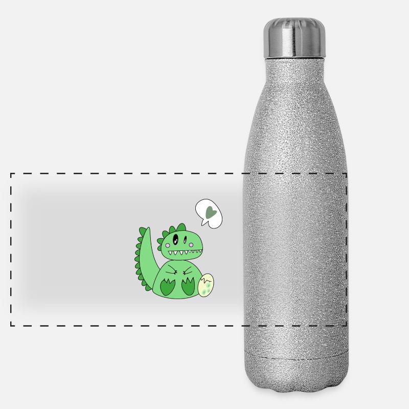 Le petit cœur de dinomom Gourde isotherme panoramique pailletée 500 ml