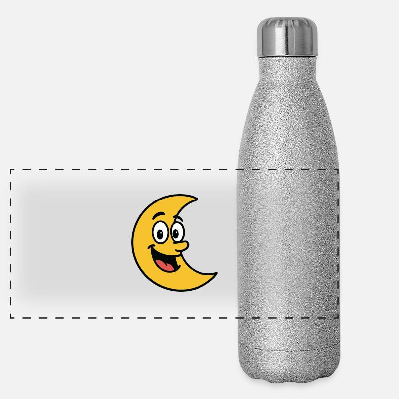 Bande dessinée lunaire Gourde isotherme panoramique pailletée 500 ml