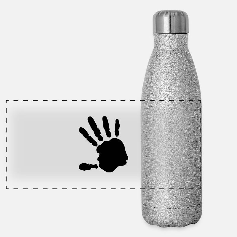 Hand Panorama Glitzer Isolierflasche 500 ml