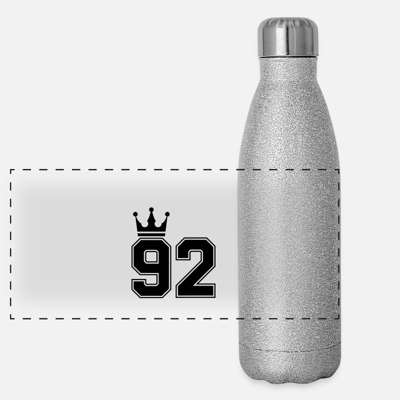 92 Couronnes Gourde isotherme panoramique pailletée 500 ml