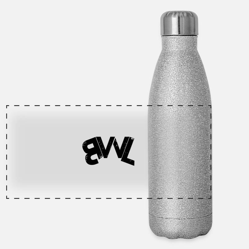 BWL Logo Black Panorama Glitzer Isolierflasche 500 ml