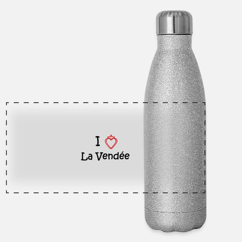 i love la vendee Gourde isotherme panoramique pailletée 500 ml