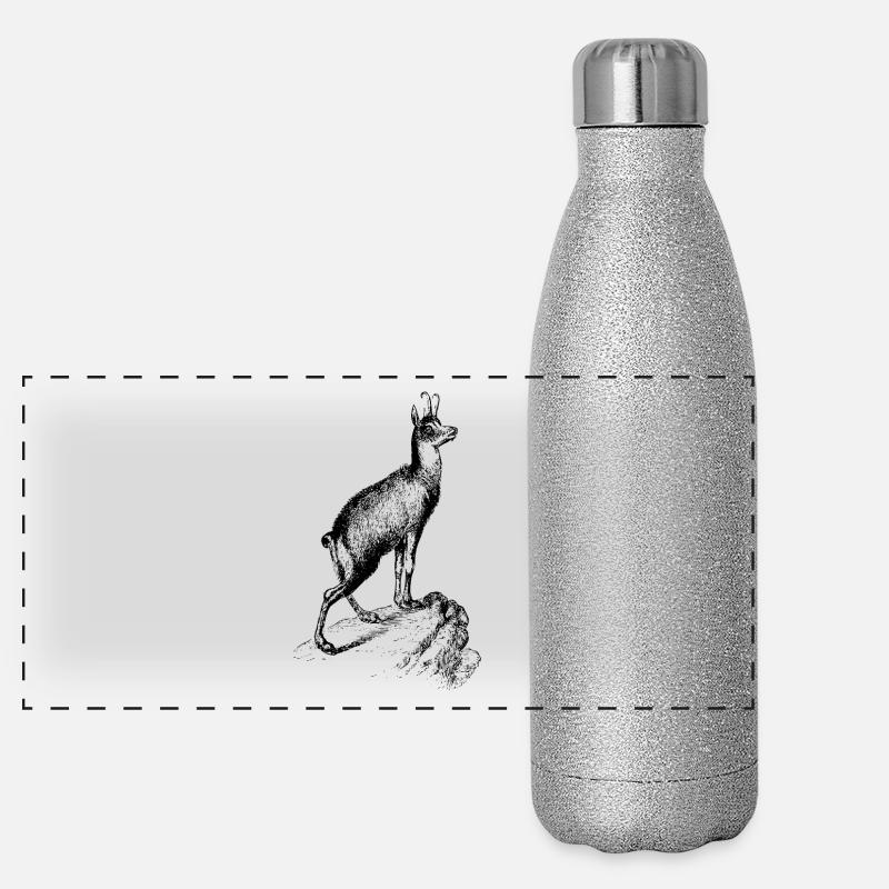 antilope antelope impala hartebeest kudu oryx papa Panorama Glitzer Isolierflasche 500 ml