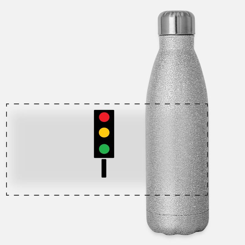 feux de circulation Gourde isotherme panoramique pailletée 500 ml