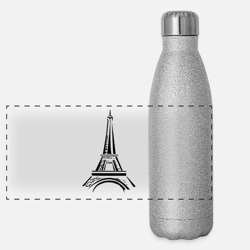 tour Eiffel Gourde isotherme panoramique pailletée 500 ml