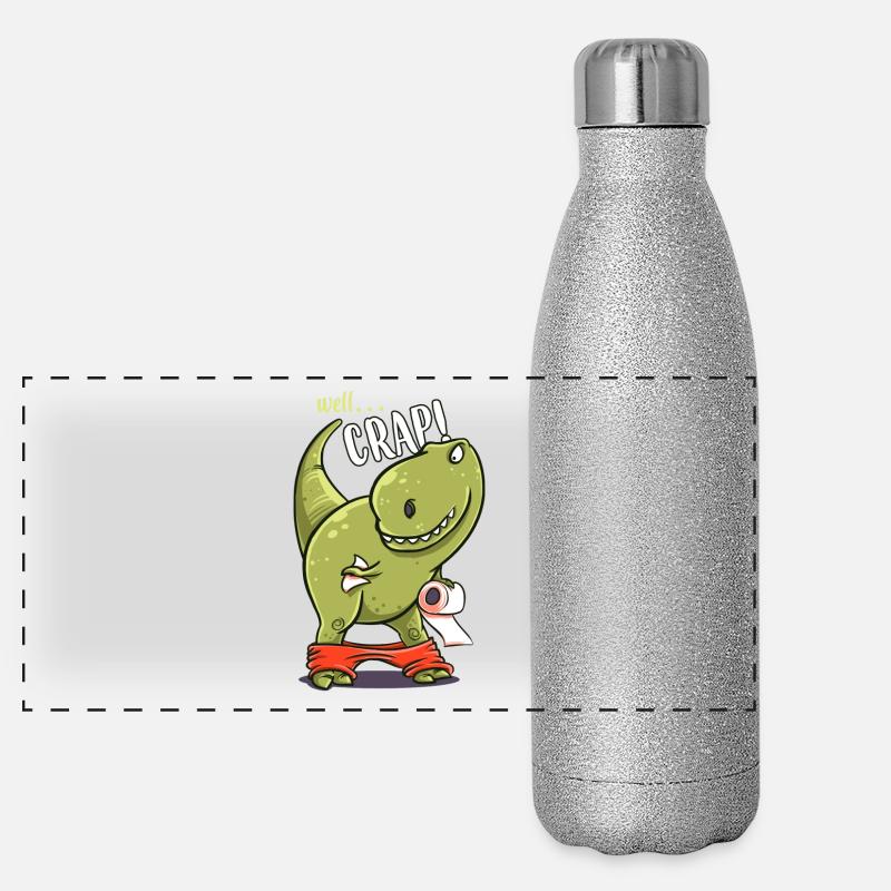 toilettes Dinosaur drôle de naissance cadeau T-Rex Gourde isotherme panoramique pailletée 500 ml