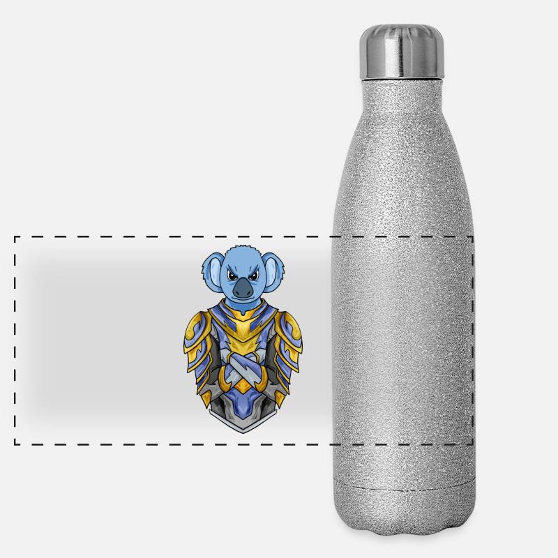 Knight Koala Crusader Panoramic Glitter Thermal Bottle 500 ml