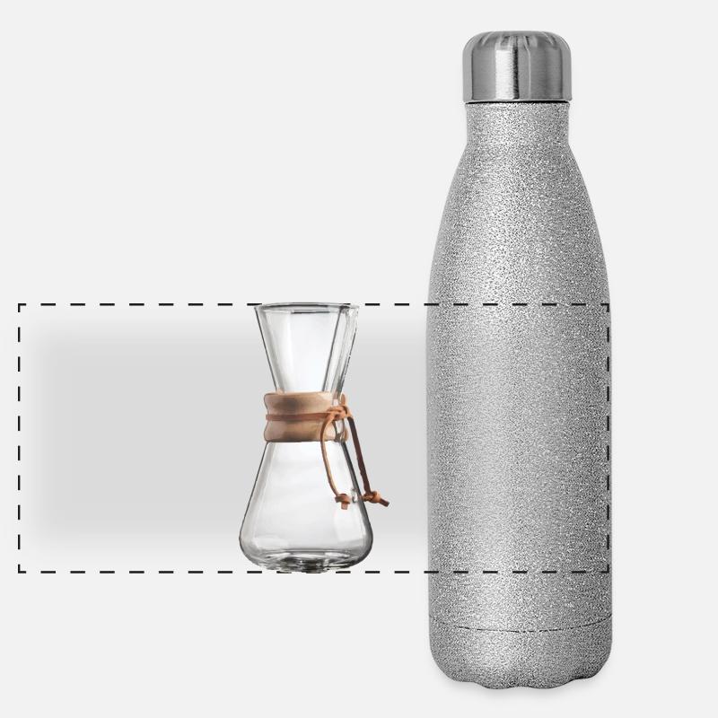 Chemex Design Karaffe Glas Pour Over Kaffeebereite Panorama Glitzer Isolierflasche 500 ml