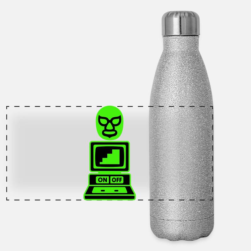 Computer Cult Panorama Glitzer Isolierflasche 500 ml